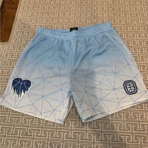 Blue Geometric Men's Shorts